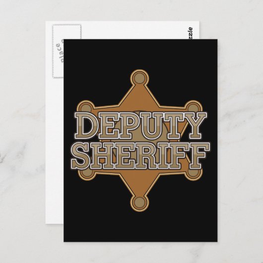 Adjunct-sheriff Briefkaart (Voorkant / Achterkant)