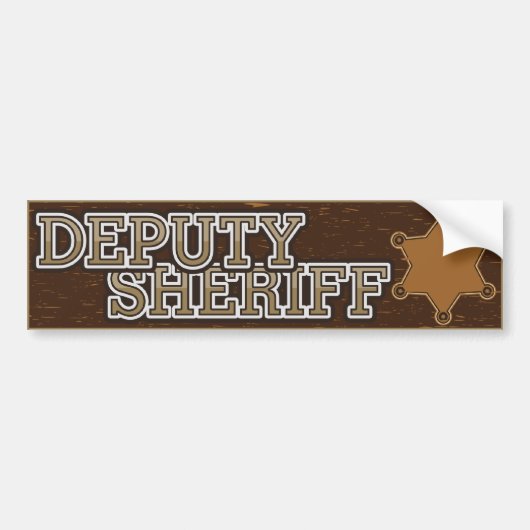 Adjunct-sheriff Bumpersticker (Voorkant)