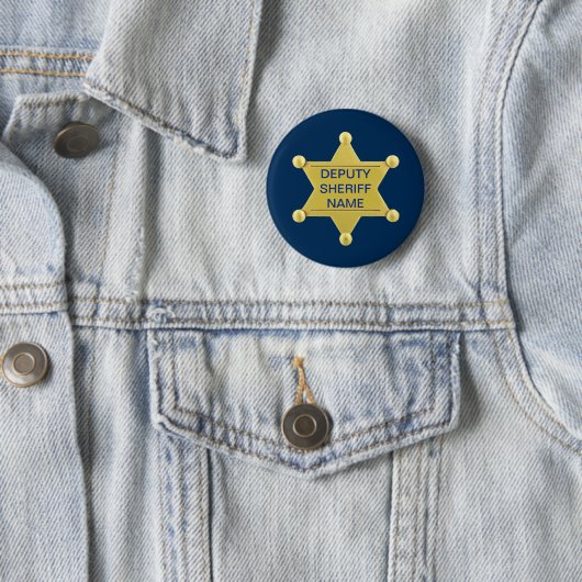 Adjunct-sheriff Custon Ronde Button 5,7 Cm (In situ)