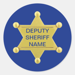 Adjunct-sheriff Custon Ronde Sticker