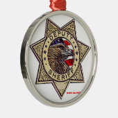 Adjunct_Sheriff_embaas Metalen Ornament (Rechts)