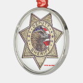Adjunct_Sheriff_embaas Metalen Ornament (Links)