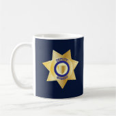 Adjunct-sheriff Gold Star Badge Koffiemok (Links)