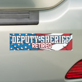 Adjunct-sheriff in ruste bumpersticker (Op auto)