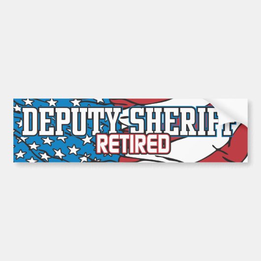 Adjunct-sheriff in ruste bumpersticker (Voorkant)
