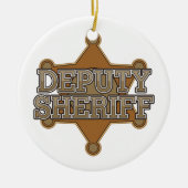Adjunct-sheriff Keramisch Ornament (Voorkant)