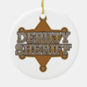 Adjunct-sheriff Keramisch Ornament (Achterkant)