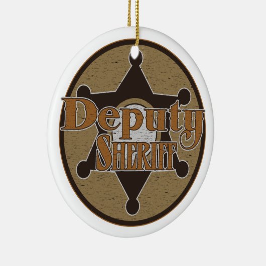  adjunct-sheriff keramisch ornament (Rechts)