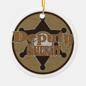  adjunct-sheriff keramisch ornament (Voorkant)