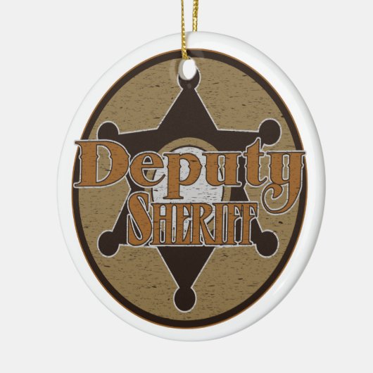 adjunct-sheriff keramisch ornament (Links)