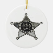 Adjunct-sheriff Keramisch Ornament (Voorkant)