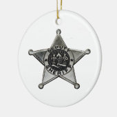 Adjunct-sheriff Keramisch Ornament (Links)
