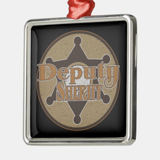  adjunct-sheriff metalen ornament (Links)