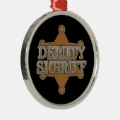 Adjunct-sheriff Metalen Ornament (Rechts)