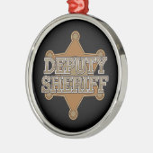 Adjunct-sheriff Metalen Ornament (Links)
