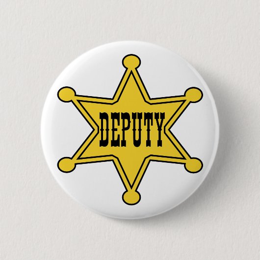 Adjunct-sheriff Pin Back Badge Ronde Button 5,7 Cm (Voorkant)