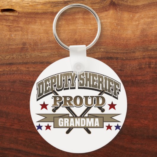 Adjunct-sheriff Proud Grandma Sleutelhanger (Voorkant)