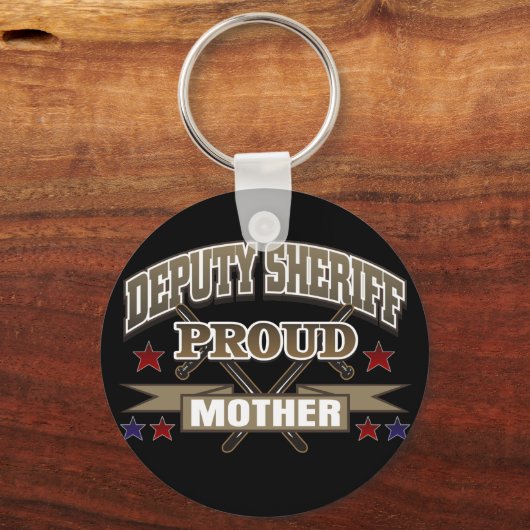 Adjunct-sheriff Proud moeder Sleutelhanger (Voorkant)
