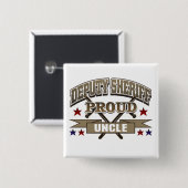 Adjunct-sheriff Proud oom Vierkante Button 5,1 Cm (Voorkant /achterkant)