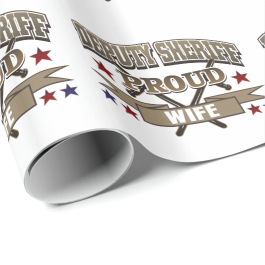 Adjunct-sheriff Proud Wife Cadeaupapier (Rol Hoek)