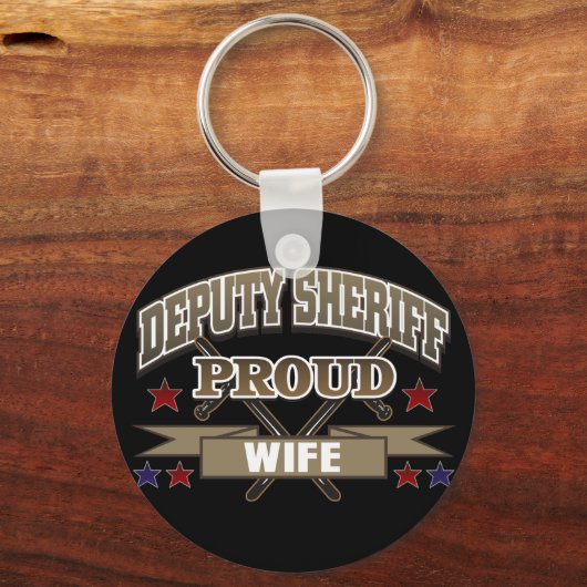 Adjunct-sheriff Proud Wife Sleutelhanger (Voorkant)