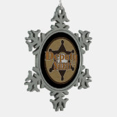  adjunct-sheriff tin sneeuwvlok ornament (Links)