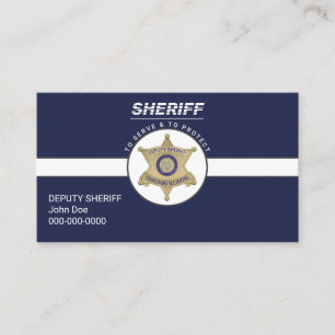 Adjunct-sheriff Visitekaartje