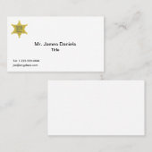 Adjunct-sheriff Visitekaartje (Voorkant / Achterkant)