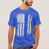 Adjunct-sheriff voor Men Thin Blue Line American T-shirt (Voorkant)