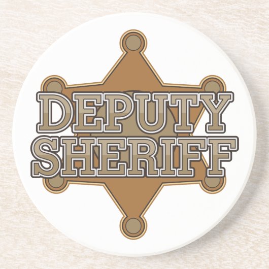 Adjunct-sheriff Zandsteen Onderzetter (Voorkant)