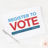 Adjunct-Sticker van de vrijwillige griffier Rechthoekige Sticker (Envelop)