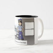 Adjunct-Vrouw van de sheriff Tweekleurige Koffiemok (Voorkant rechts)