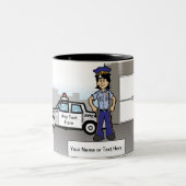 Adjunct-Vrouw van de sheriff Tweekleurige Koffiemok (Center)