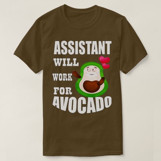 Adjunct zal werken voor Avocado 1 T-shirt (Design voorkant)