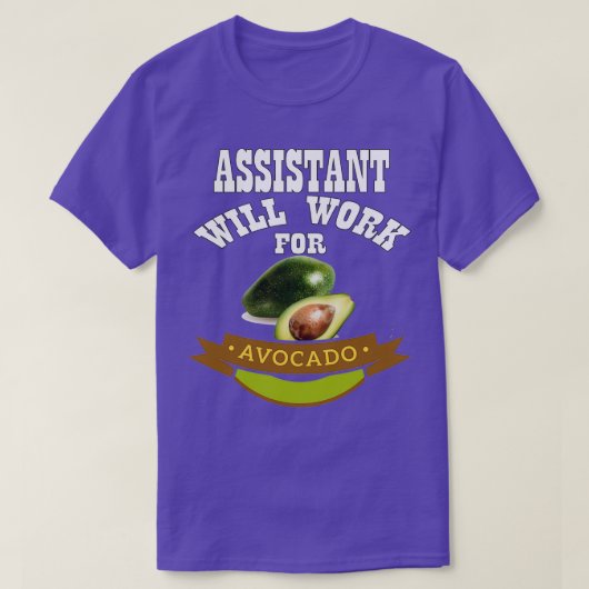 Adjunct zal werken voor Avocado T-shirt (Design voorkant)