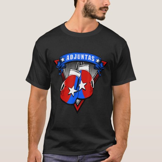 Adjuntas Puerto Rico Boxing-handschoenen Puerto Ri T-shirt (Voorkant)