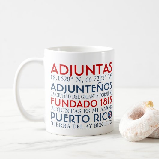 Adjuntas, Puerto Rico Koffiemok (Met donut)