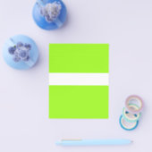 ADJUSTABEL ETIKET Neon & White Flyer (Enkel)