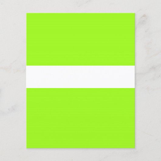 ADJUSTABEL ETIKET Neon & White Flyer (Voorkant)