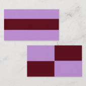 ADJUSTABEL lavendel & bruin Visitekaartje (Voorkant / Achterkant)