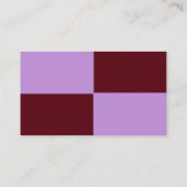 ADJUSTABEL lavendel & bruin Visitekaartje (Achterkant)