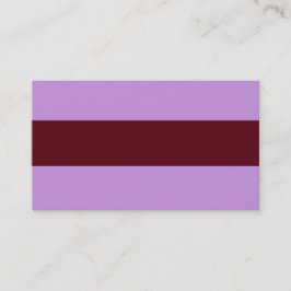 ADJUSTABEL lavendel & bruin Visitekaartje