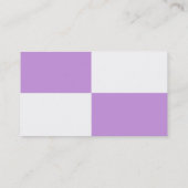 ADJUSTABEL Lavender & White Visitekaartje (Achterkant)