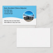 Adjuster Agent voor Automotive Claims Visitekaartje (Voorkant / Achterkant)