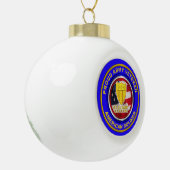 Adjutant-generaal kerst keramische bal ornament (Links)