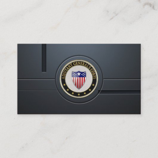 Adjutant General's Corps Branch Insignia [3D] Visitekaartje (Voorkant)