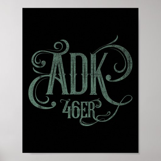 Adk 46er - Adirondack Mountains High Peaks  Poster (Voorkant)