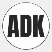 ADK - Adak Island Classic Round Sticker (Voorkant)
