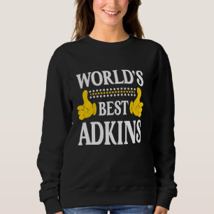 Adkins Achternaam Team Familie Achternaam World's Trui