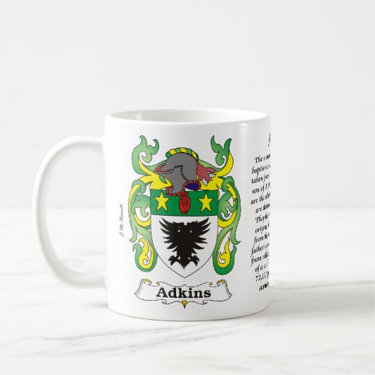 Adkins Family Coat of Arms mok (Links)